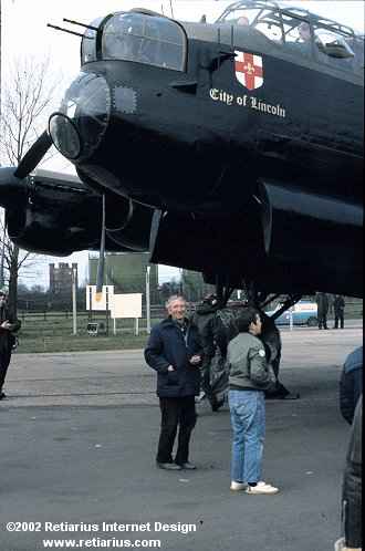 Reg Jeffcock by BBMF Lancaster PA474
