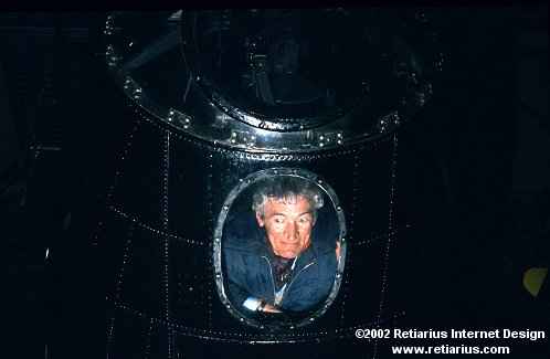Reg Jeffcock inside BBMF Lancaster PA474