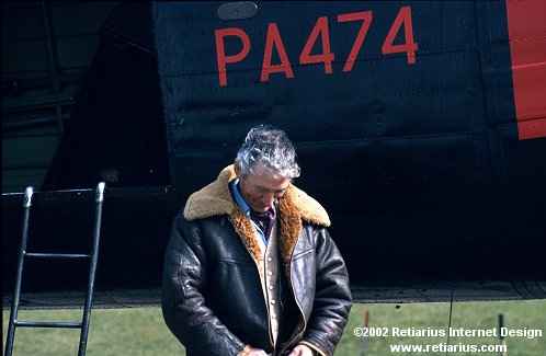 Reg Jeffcock by BBMF Lancaster PA474